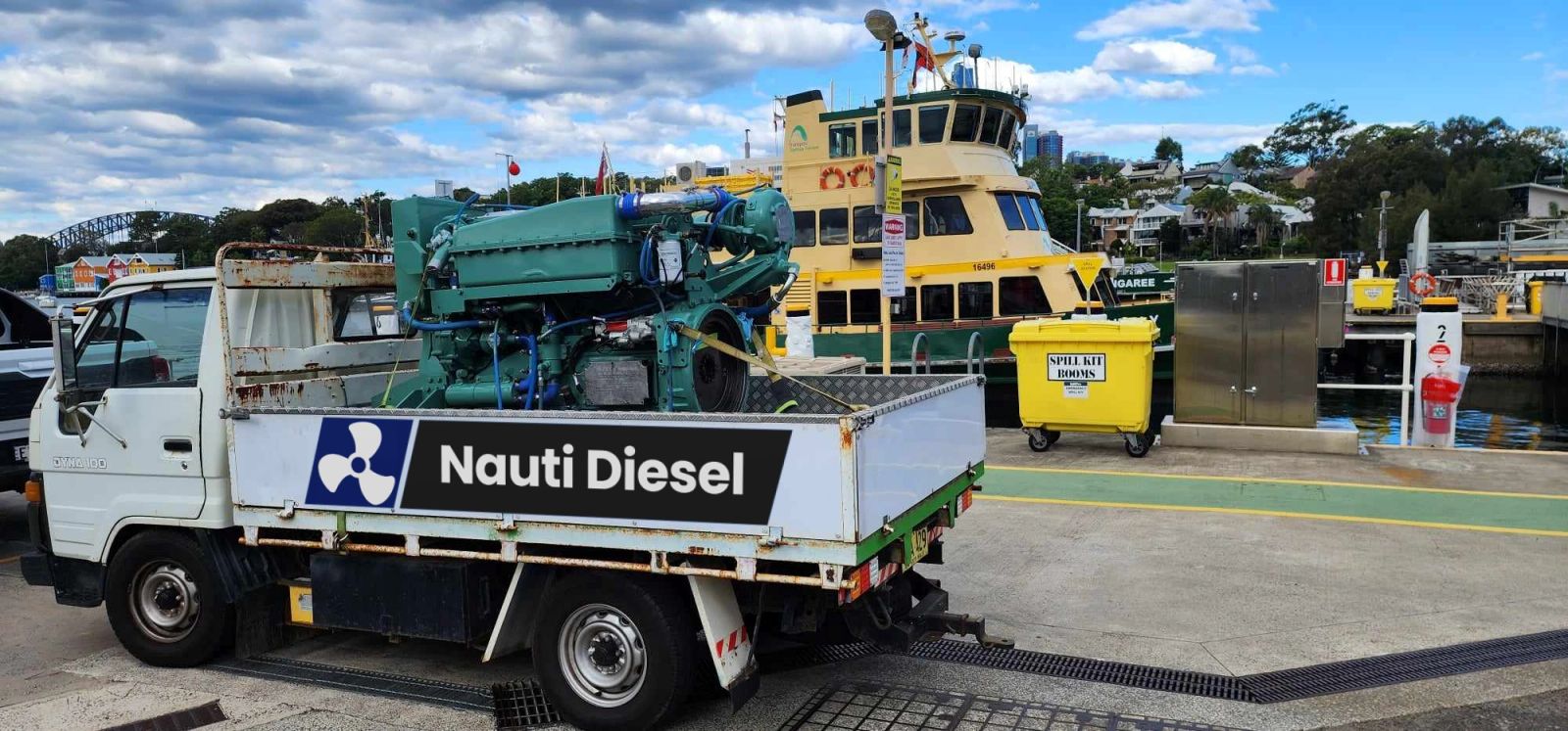 Nauti Diesel engine delivery for a Sydney passenger ferry