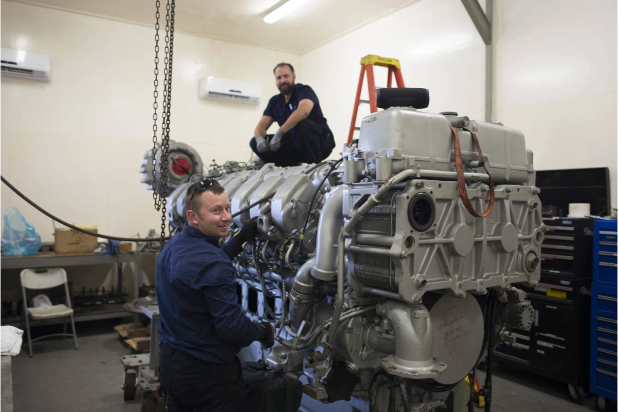 MTU 16V4000M70 overhaul — Papeete, Tahiti, French Polynesia